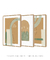 Conjunto 3 Quadros Decorativos -Pinceladas Escarpa I e II, Brandura Tropical - loja online