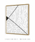 Quadro Decorativo Minimalista Delineamento Q - loja online