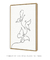 Quadro Decorativo Minimalista Line Art Enlace de Borboletas - loja online