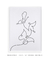 Quadro Decorativo Minimalista Line Art Enlace de Borboletas - comprar online