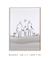 Quadro Decorativo Minimalista Line Art Família - 3 com dogs RET - Larissa Ferreira Art Quadros