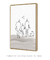 Quadro Decorativo Minimalista Line Art Família 3 com gatinho - loja online