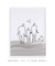 Quadro Decorativo Minimalista Line Art Família 3 com gatinho - comprar online
