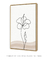 Quadro Decorativo Minimalista Line Art Flor Hibisco - loja online