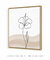 Quadro Decorativo Minimalista Line Art Flor Hibisco - Quadrado - loja online