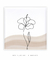 Quadro Decorativo Minimalista Line Art Flor Hibisco - Quadrado - comprar online
