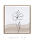 Imagem do Quadro Decorativo Minimalista Line Art Flor Hibisco - Quadrado