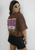 Camiseta Boyfriend Your Mind Marrom - loja online