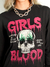 Camiseta Mastrobiso Manga Longa Sangue de Garotas Preta - loja online