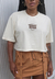 Cropped Boy Whatever Bege - loja online