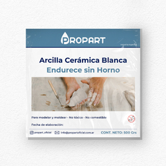 Arcilla ceramica blanca Propart 500gr - CutterMakers