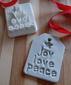 Sello Joy Love Peace - CutterMakers - comprar online