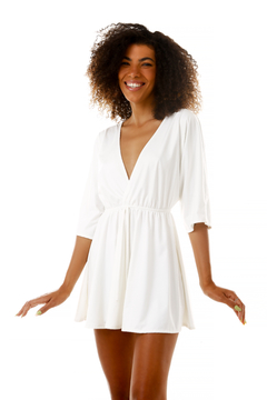 vestido buzios - branco - comprar online