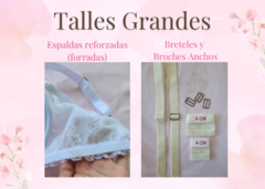 Corpiño Elegance (talles grandes) moño rosa - tienda online