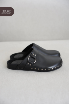 Mules Lena | Cuero Negro