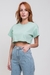 Blusa Cropped Juju - Verde Água - comprar online