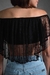 Cropped Marie - Bolinhas Preto na internet