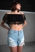 Cropped Marie - Bolinhas Preto - Isabela Matte