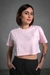 Blusa Cropped Juju - Rosa Bebê - comprar online