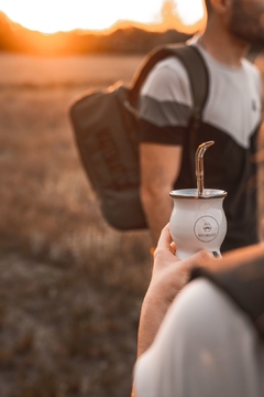 Mate acero inoxidable con bombilla pico de loro (MB)