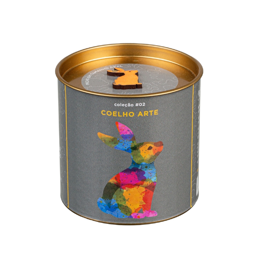 Quebra-cabeça 3d - Cachorro Color Madeira