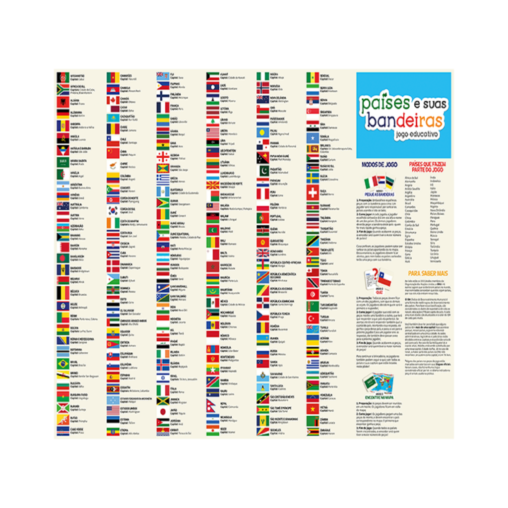 Jogo Países e suas Bandeiras - Toyster - Ludolica