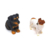 Miniatura de Cachorro Jack Russell Terrier e Rottweiler Cachorrinho Brinquedo - Gulliver