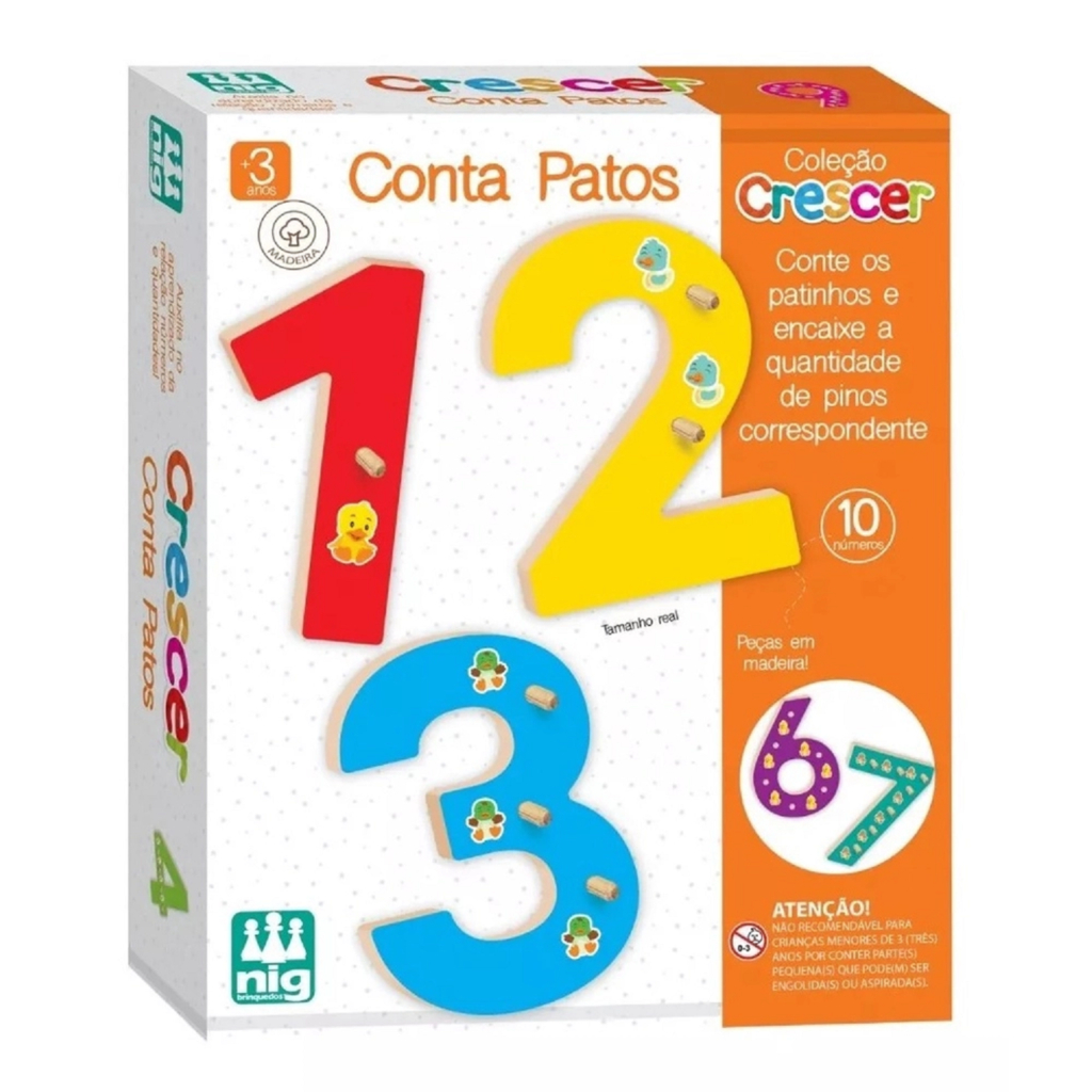 Jogo Educativo Infantil Domino Numeros - Nig Brinquedos