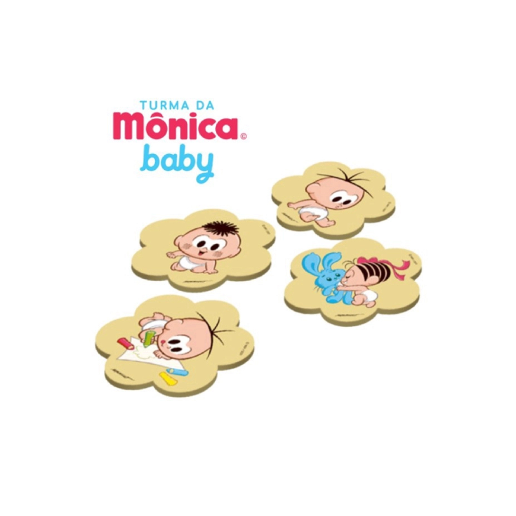 Quebra Cabeca Turma da Monica Baby + 24 Meses 5 Figuras Nig