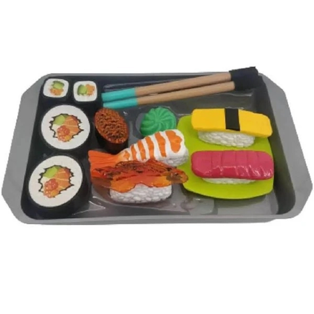 Jogo 2 Comidas Japonesa Sushi Infantil Brinquedo Cozinha Toy