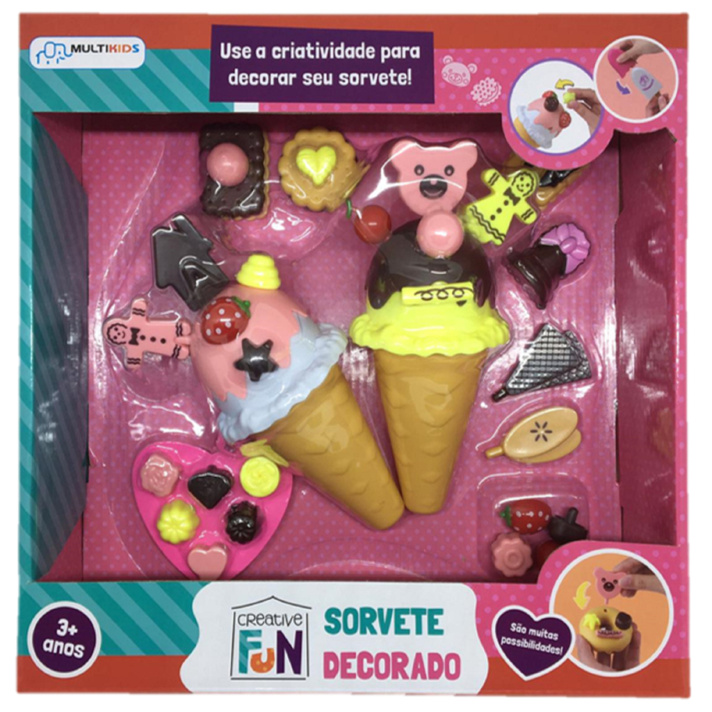 Creative Fun Sorvetes Decorados Multikids - BR1230 - lojamultikids