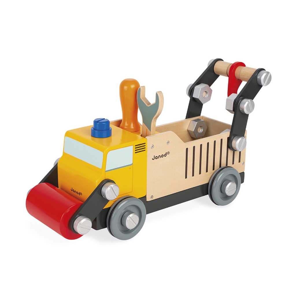 Caminhão De Madeira C/ Trator Mdf Brinquedo Infantil