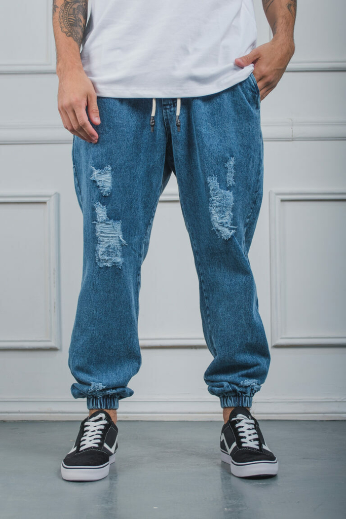 Jeans hombre store con puño