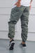 Jogger Cargo Mom Hombre Cintura Elastica Gabardina Rigida Verde en internet