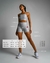Calça legging para treino branco com textura - loja online