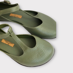 Sapato Amélie verde gris - loja online