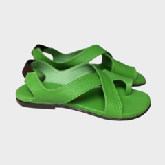 Sandália Carmen verde - comprar online