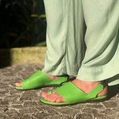 Sandália Juliana verde limão - comprar online