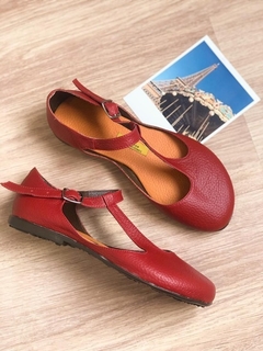 Sapato Amélie vermelha