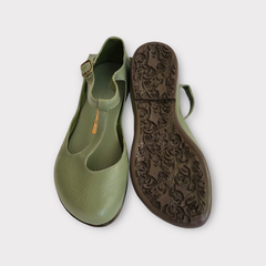 Sapato Amélie verde gris - comprar online