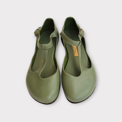 Sapato Amélie verde gris