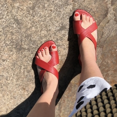 Sandália Carmen vermelha - comprar online