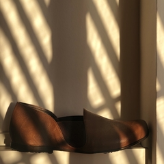 Sapato Gabriela marrom canela - Riva Sandálias