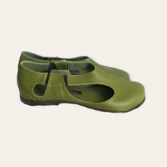 Sapato Maira verde vegetação na internet