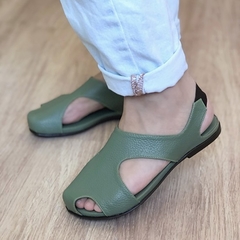 Imagem do Sapato Raquel verde gris