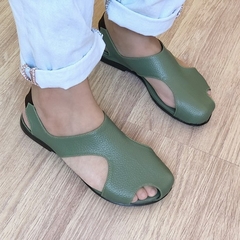 Sapato Raquel verde gris - Riva Sandálias