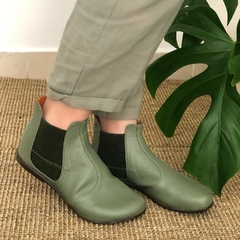 Bota Tarsila verde gris - Riva Sandálias