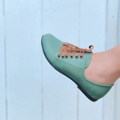 Sapato Teresa verde gris - Riva Sandálias