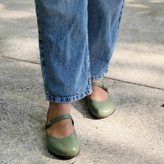 Imagem do Sapato Mary Jane verde gris