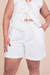 Shorts Alfaiataria de Linho Off White